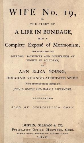 Cover of Wife No. 19, or The Story of a Life in Bondage