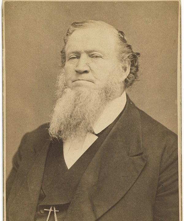 Brigham Young, photographed about 1865